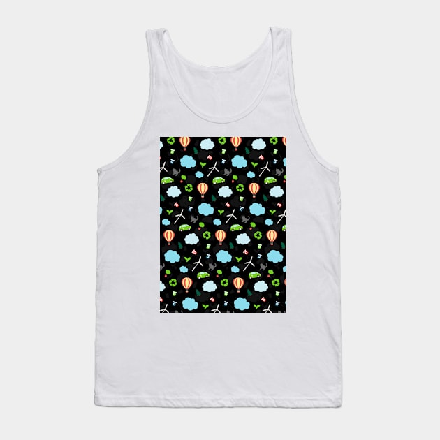 Eco Life Pattern Tank Top by XOOXOO